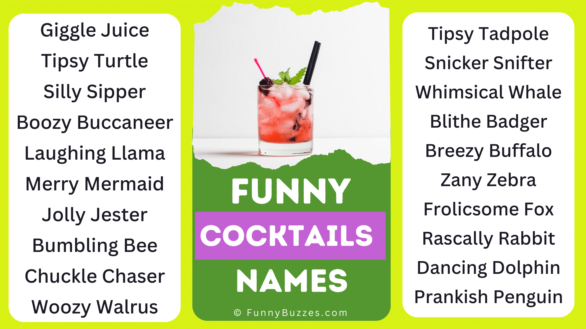 Crazy & Funny Drink Names — Sugar & Cloth
