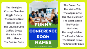 Funny Conference Room Names