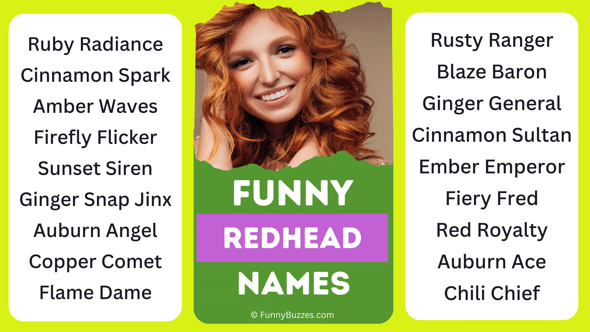 Funny Redhead Names