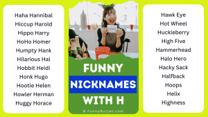 nicknames that start with h