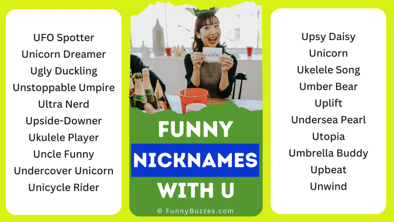 nicknames that start with u