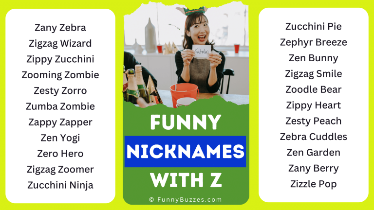 nicknames that start with z