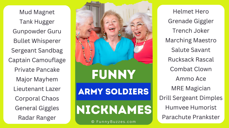 Funny Nicknames for Army Soldiers