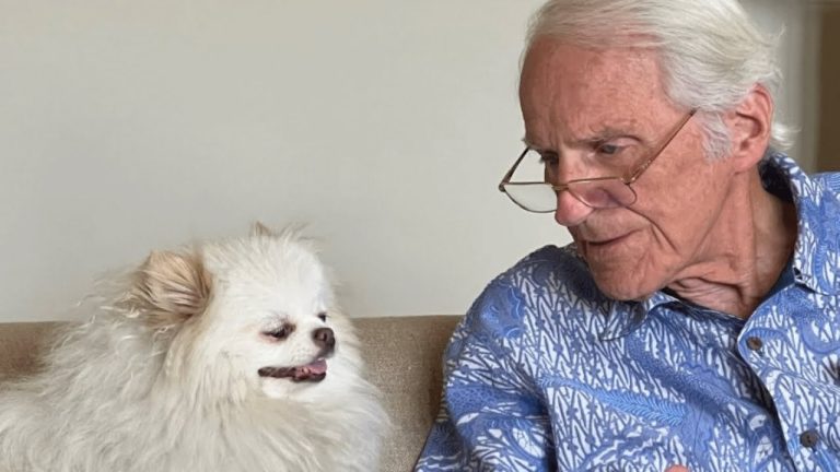 86 year old man and his dog are soulmates